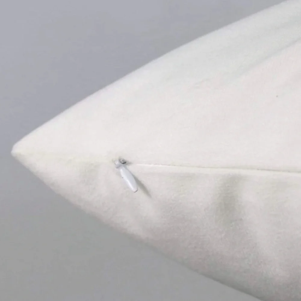 Pillow Cover Deer Christmas Zip Up Farmhouse White Black Plaid Large 17.7 in
